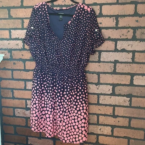 Scarf Nylon over Soft Rayon Dress - Picture 1 of 1